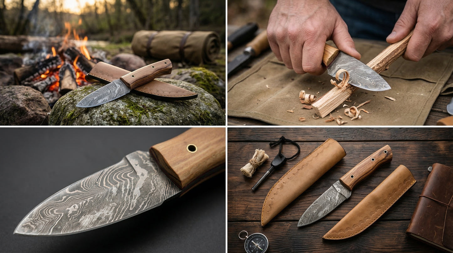 Famous Camp Folded Steel With Sheath