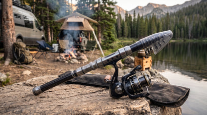 Collapsible Fishing Pole With Reel - Carbon Fiber Adventure Pole
