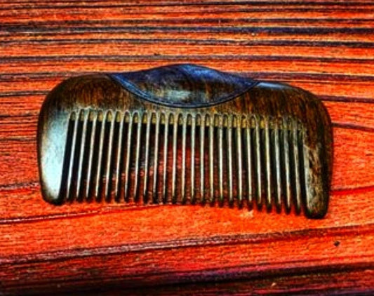 Handmade Mahogany beard comb image 0